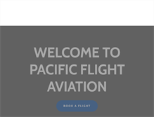 Tablet Screenshot of pacificflight.com